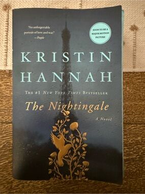 Kristin Hannah "The Nightingale" Paperback - Navy & Gold Cover